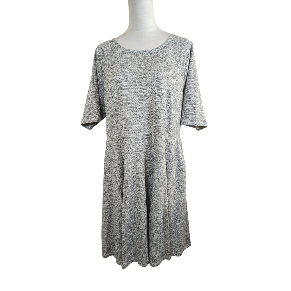 Studio by Torrid Grey Double Knit Skater Dress Size 2X 18-20 Minimalist NWT New